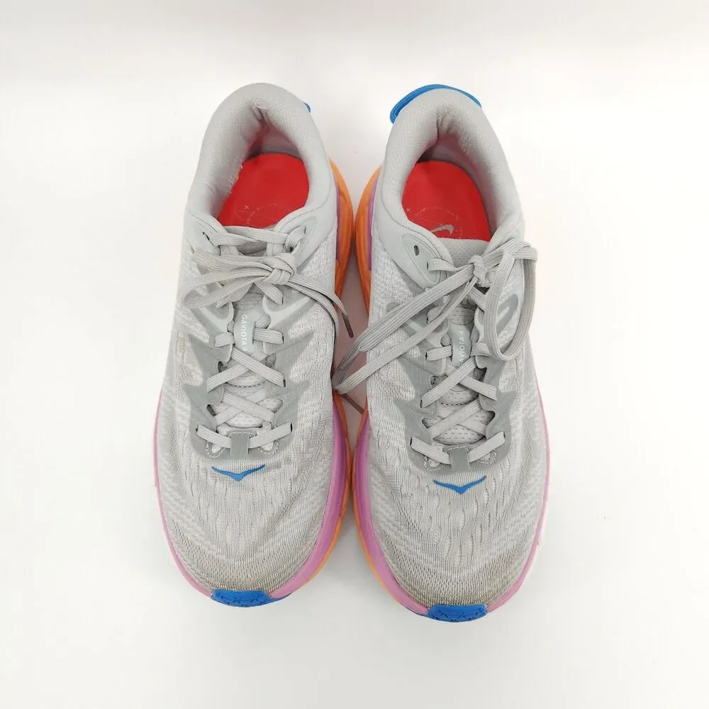 Hoka One One Gaviota 4 Shoes Womens Size 10.5 Gray Pink Athletic Running